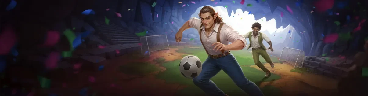 Futball témájú játékbanner